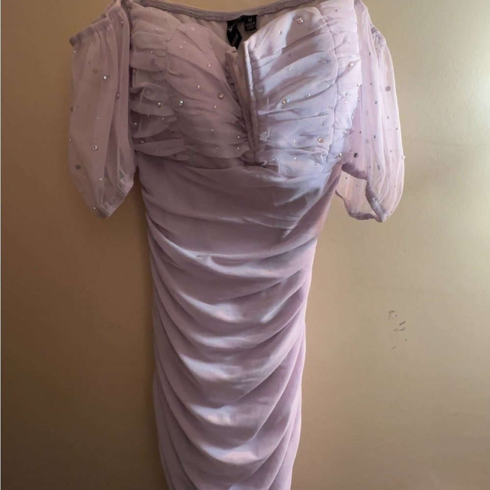 Windsor One Shoulder Lavender Dress